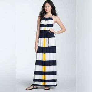 Maggy London Striped Maxi Dress